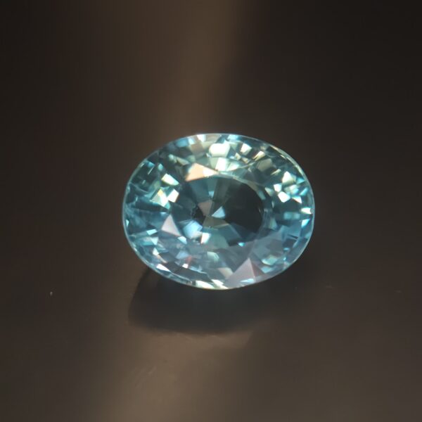 Natural Blue Zircon 8.51ct Oval From Cambodia