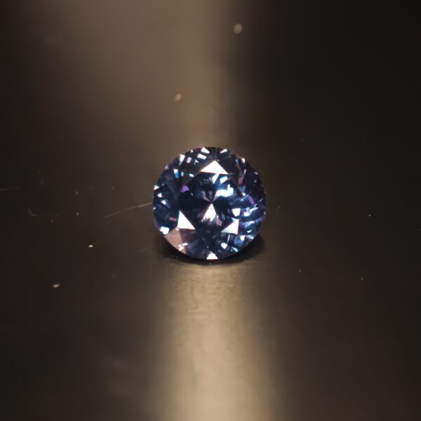 Bluish-Purple Spinel 1.97ct Round From Tanzania