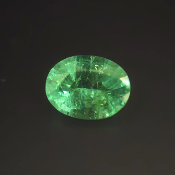 Minor Oiled Green Emerald 1.54ct Oval - Zambia