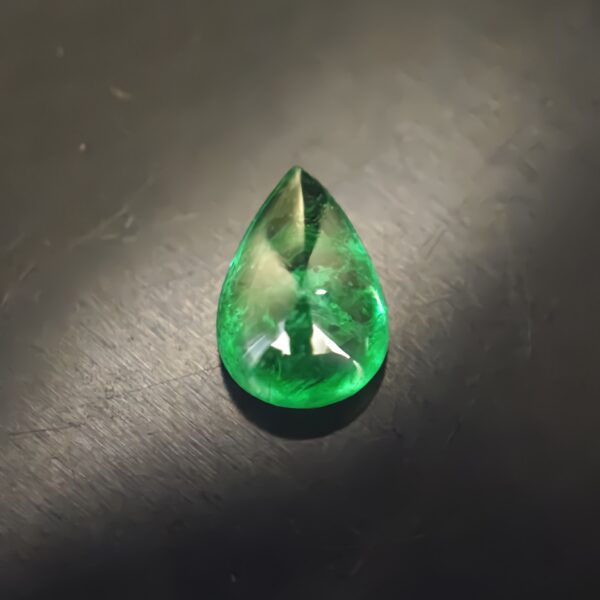 Minor Oiled Emerald 1.70ct Cabochon Pear Zambia