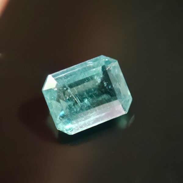 Greenish Blue Beryl 1.66ct Octagon From Pakistan