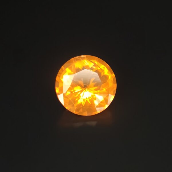 Fanta Orange Fire Opal 1.57ct Round From Brazil