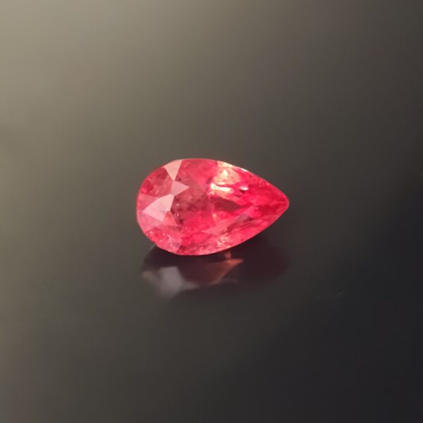 Pinkish Red Mahenge Spinel 1.28ct Pear Tanzania