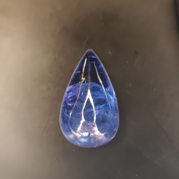 Violet-Blue Tanzanite 16.53ct Pear From Tanzania