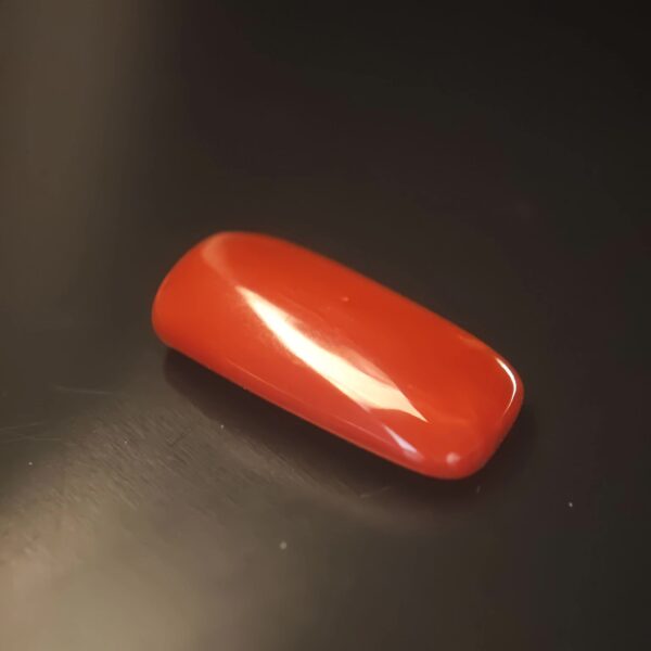 Orangey Red Coral 6.79ct Cushion - Indonesia