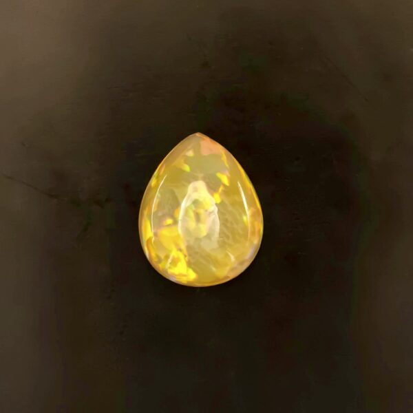 Play Of Color Opal 6.74ct Pear From Ethiopia