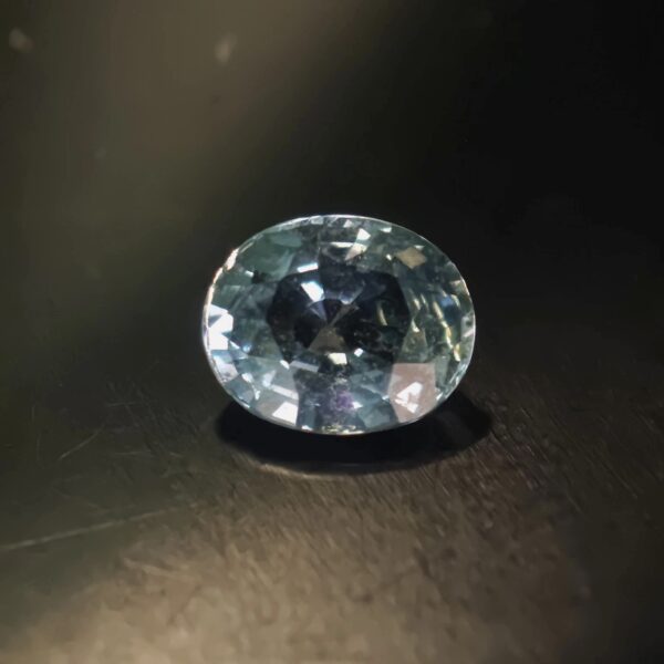 Unheated Teal Bluish Green Sapphire 2.04ct Oval
