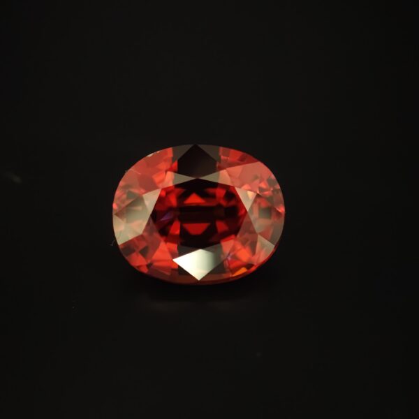Orange Zircon 11.64ct Oval From Cambodia